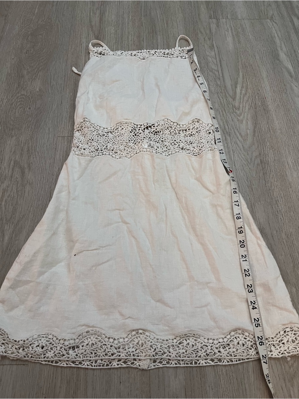Abercrombie & Fitch white crocheted lace midi dress Size S - Picture 7 of 11